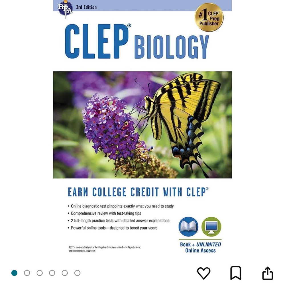 clep biology book